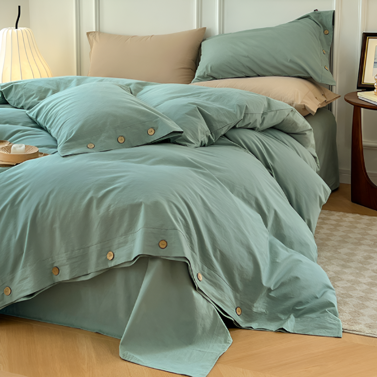 Soft Cotton Bed Sheet Set with 2 Pillow Covers