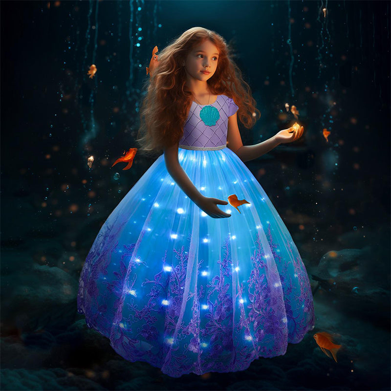 Pretty Mermaid Princess Costume Dress