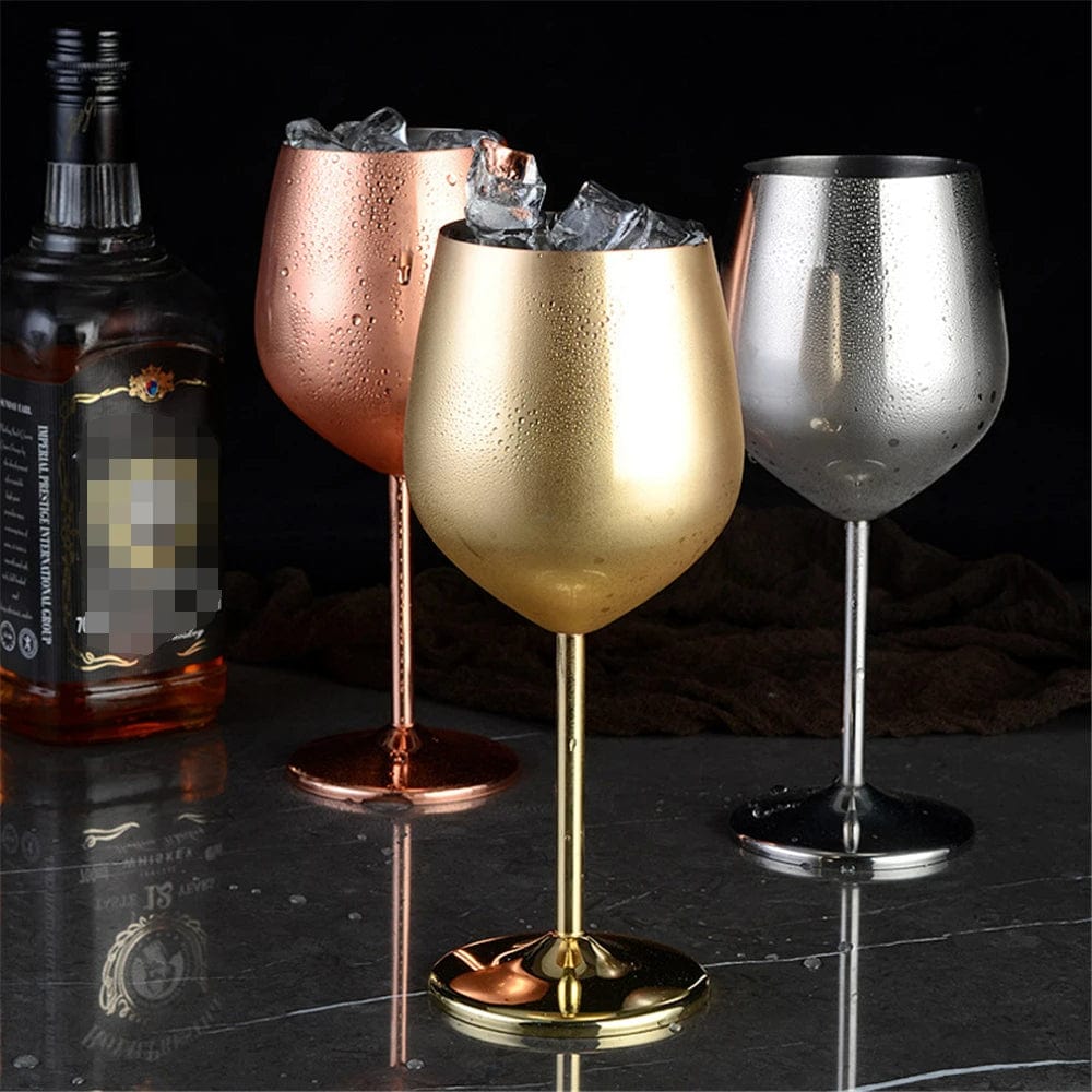 Luxury Metal Wine Glass