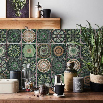 Luxury Mandala Wall Decals 24pc Vinyl Tile Set