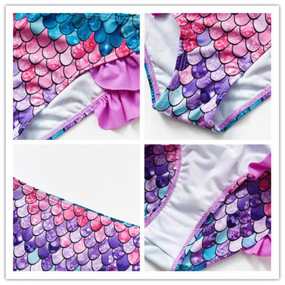 Cute Girls Mini Swimsuit Set - Fast Dry Beachwear