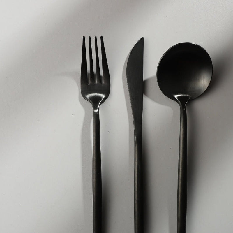 Premium Metal Flatware Set in Trendy Colors