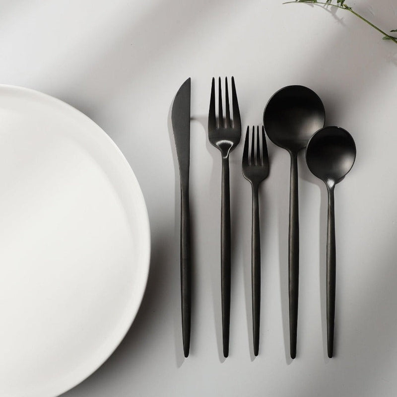 Premium Modern 20pc Titanium Flatware Set