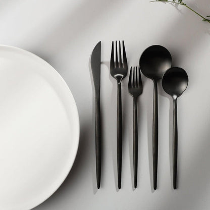 Premium Modern 20pc Titanium Flatware Set