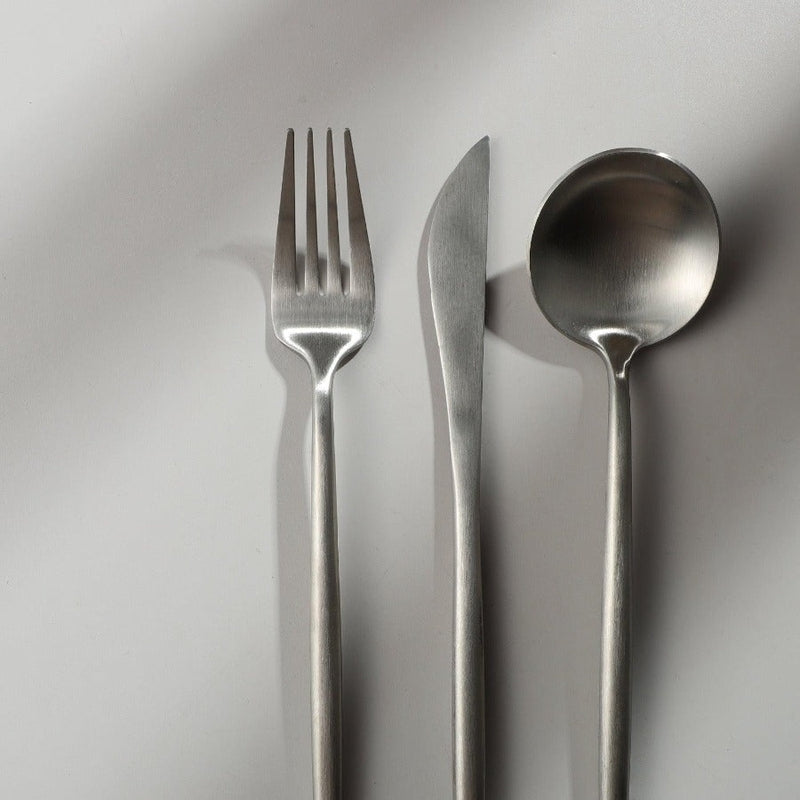 Premium Metal Flatware Set in Trendy Colors