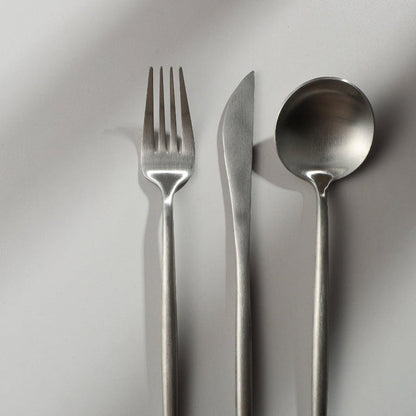 Premium Metal Flatware Set in Trendy Colors