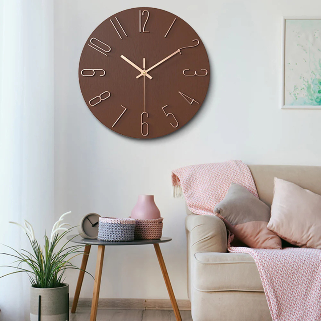 Contemporary Quiet Foyer Clock