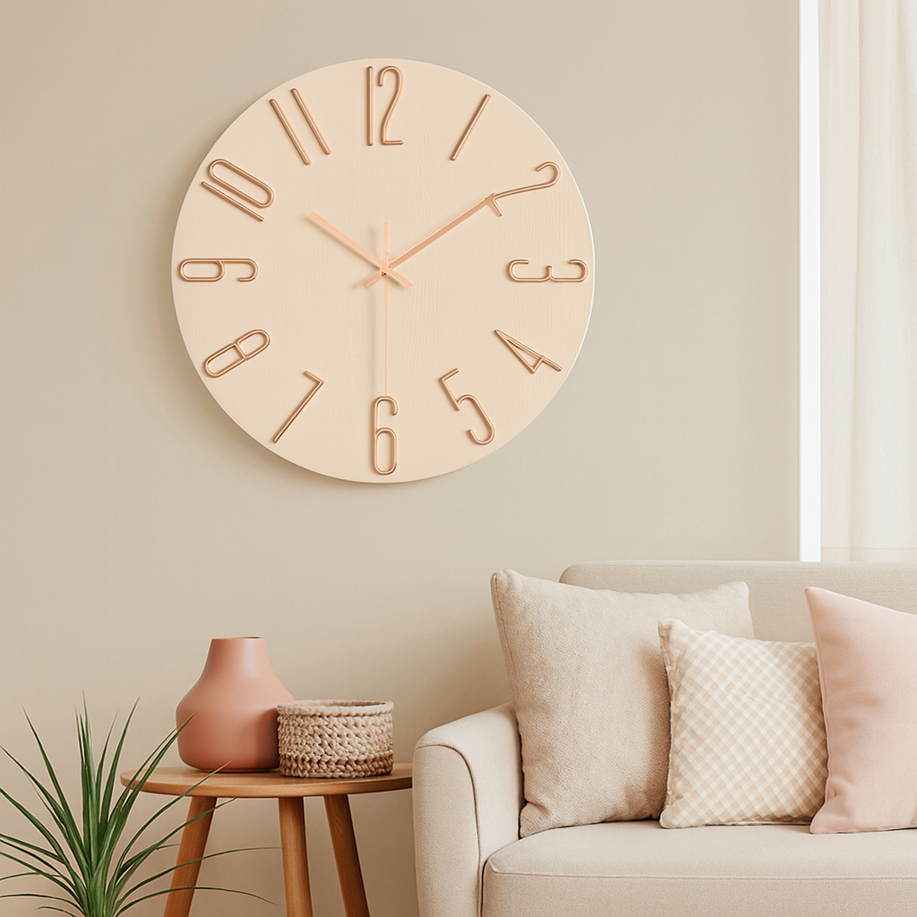 Contemporary Quiet Foyer Clock