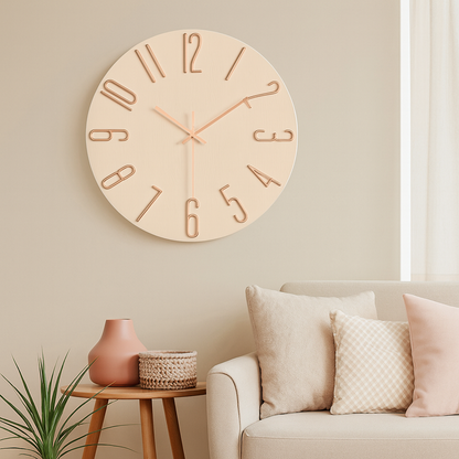 Contemporary Quiet Foyer Clock