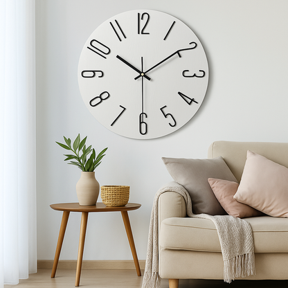 Contemporary Quiet Foyer Clock