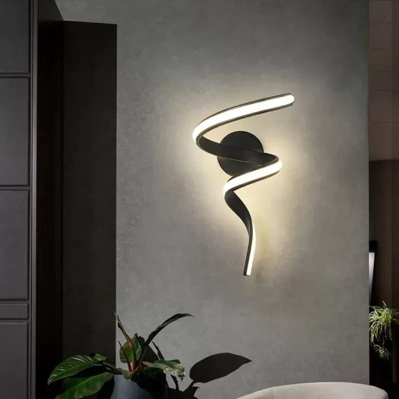 Modern Spiral LED Wall Lamp