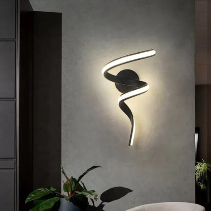 Modern Spiral LED Wall Lamp