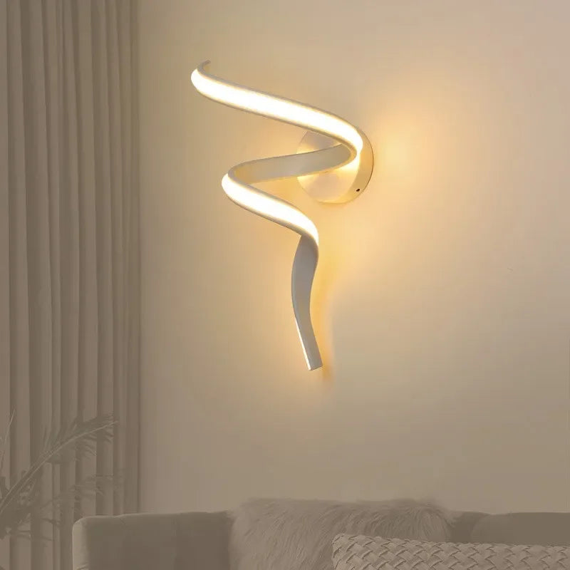 Modern Spiral LED Wall Lamp