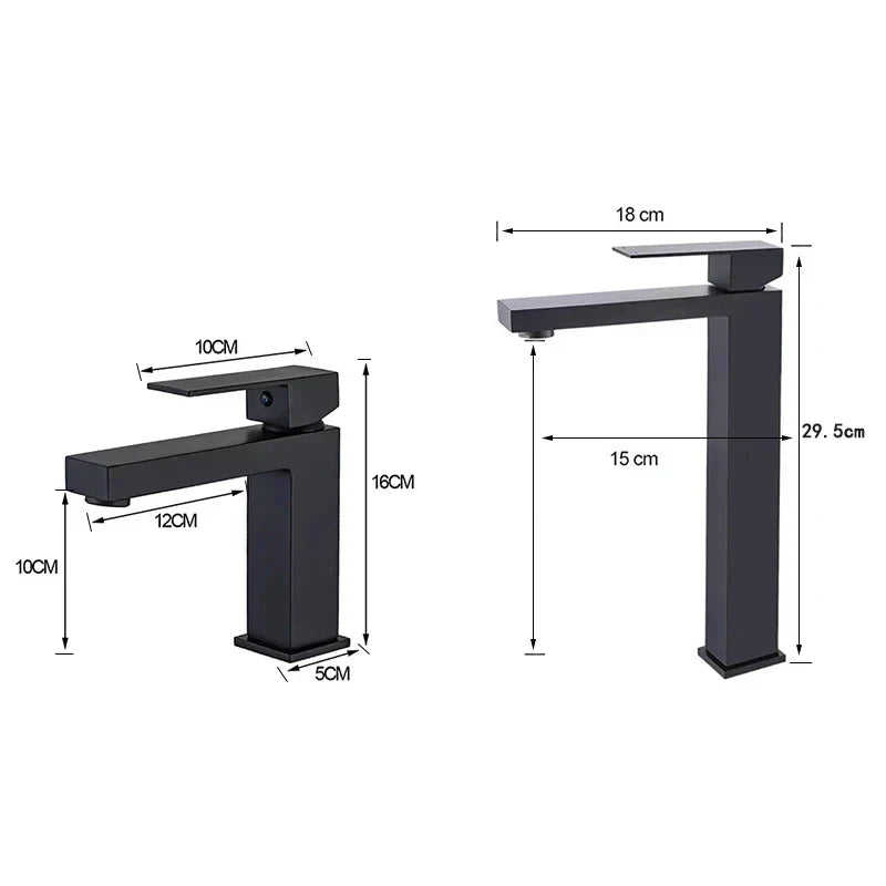 Sleek Chrome Bathroom Sink Faucet