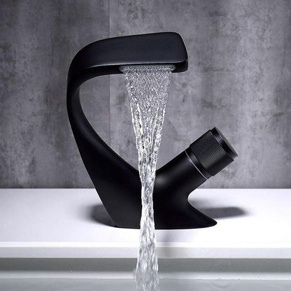 Luxury Brass Waterfall Bathroom Sink Tap - Yeezlab