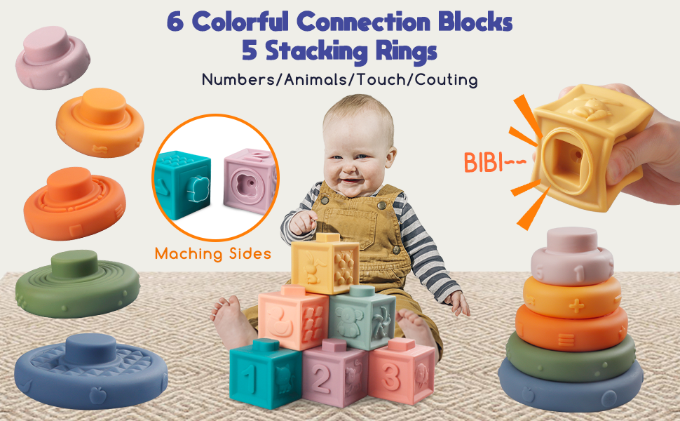 Soft Baby Play Set 4-in-1 BPA-Free Sensory Toy