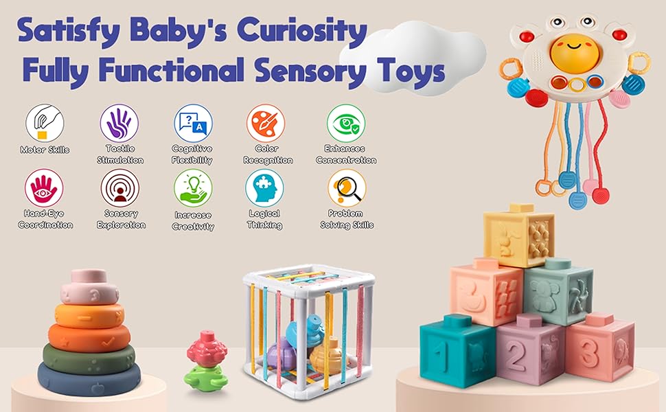 Soft Baby Play Set 4-in-1 BPA-Free Sensory Toy