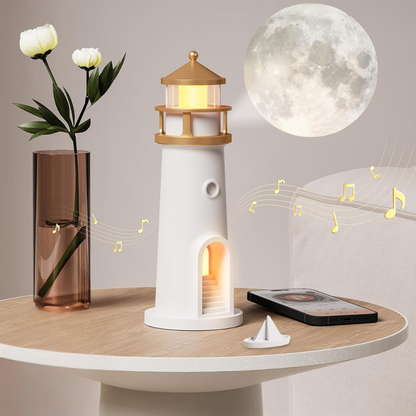 Glowing Moon Table Lamp Bedroom Nightlight Decoration