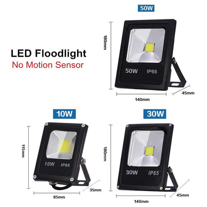 Bright Outdoor LED Security Flood Light 10-50W Waterproof