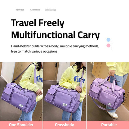 Versatile Water Resistant Duffel Bag for Gym Travel