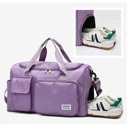 Versatile Water Resistant Duffel Bag for Gym Travel