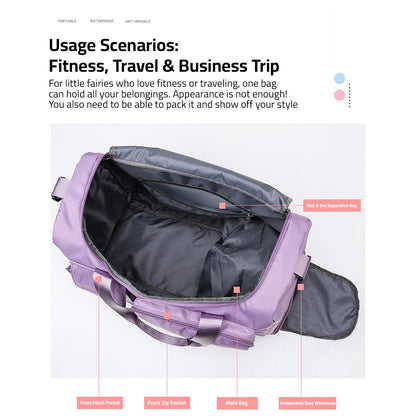 Versatile Water Resistant Duffel Bag for Gym Travel