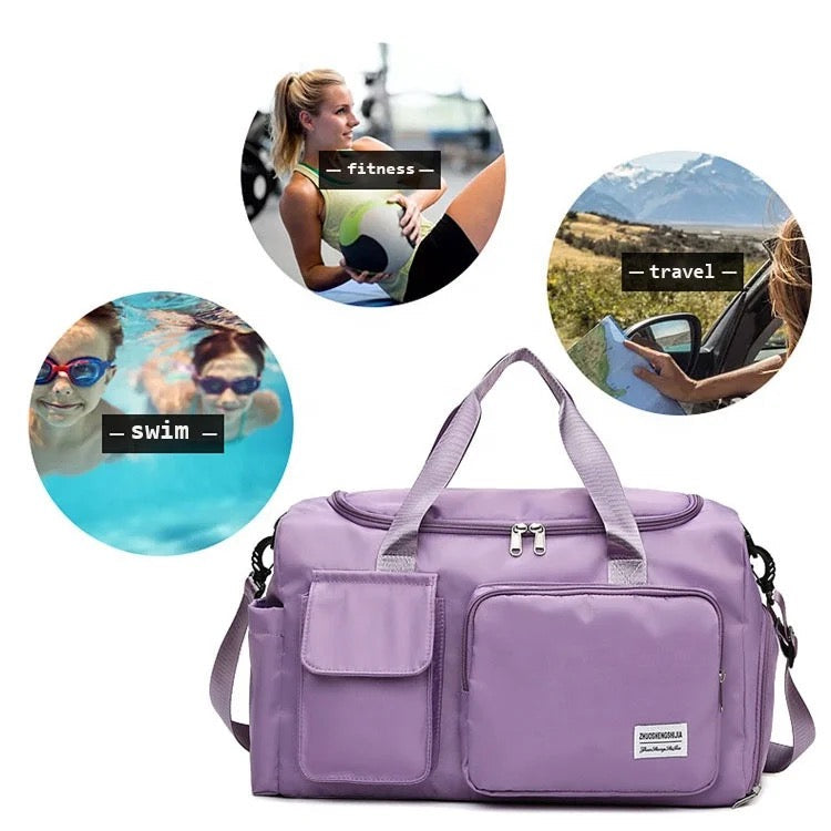 Versatile Water Resistant Duffel Bag for Gym Travel