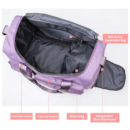 Versatile Water Resistant Duffel Bag for Gym Travel
