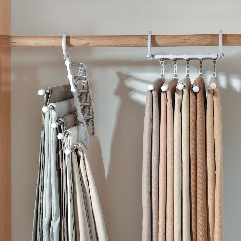 Space-Saving 5-in-1 Rack Hanger Organizer