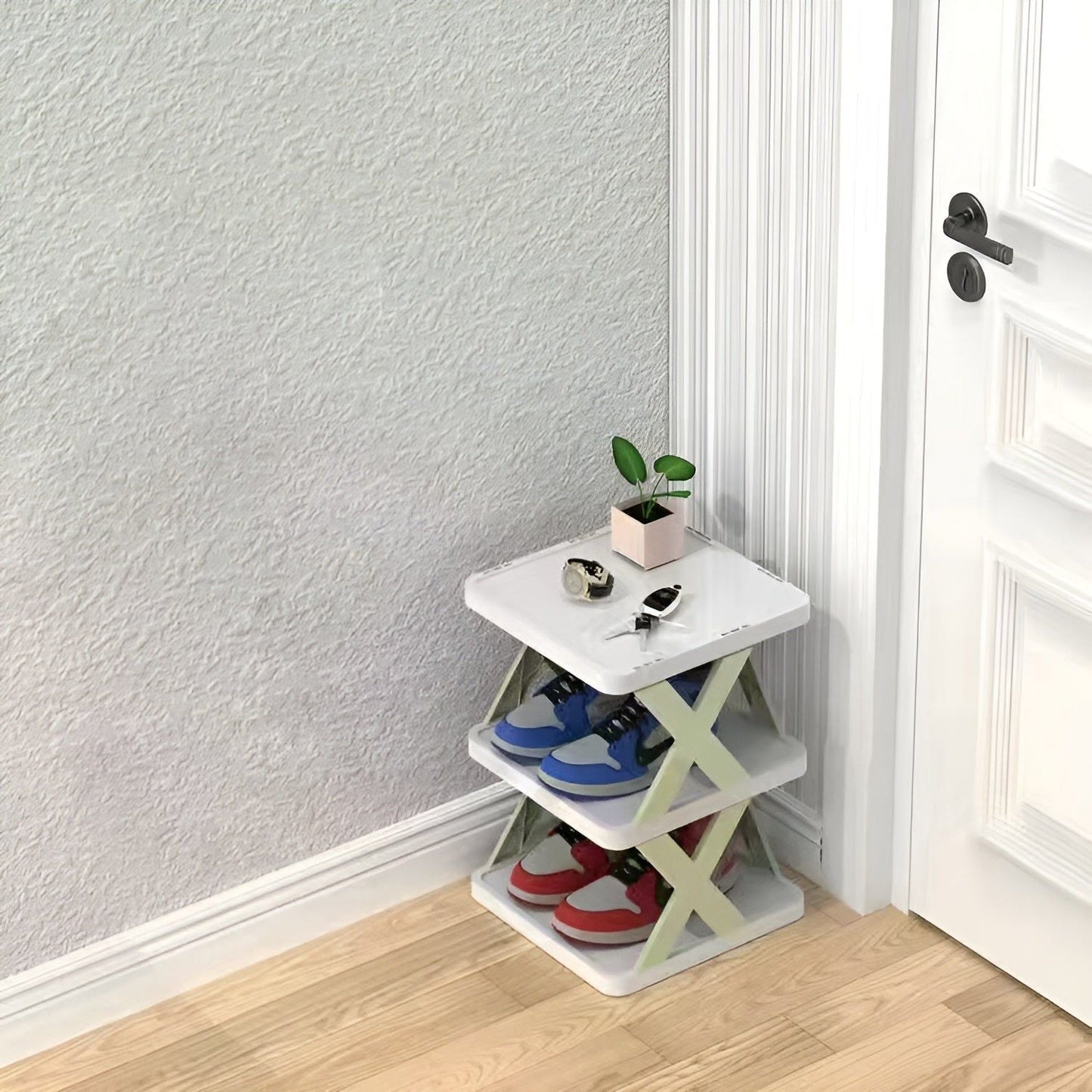 Space Saving Foldable Shoe Storage Rack