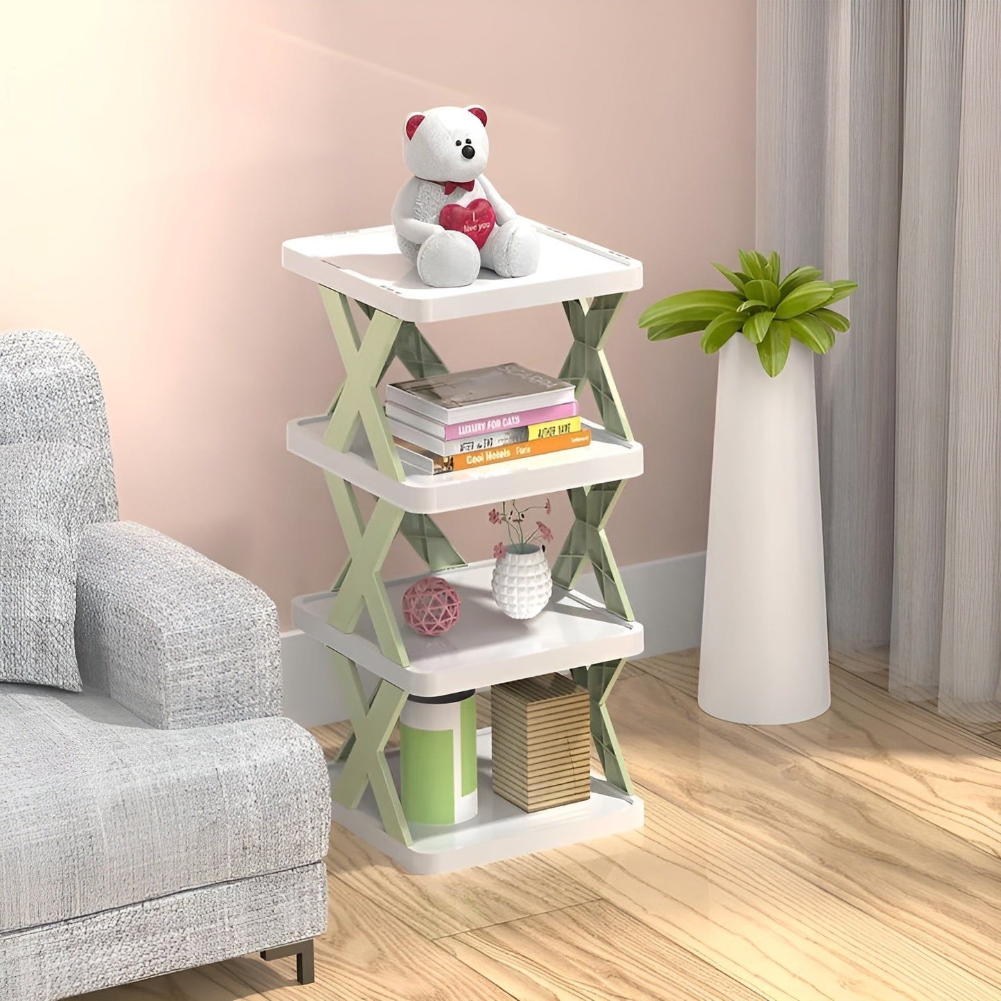 Space Saving Foldable Shoe Storage Rack