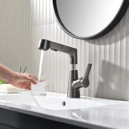 Adjustable Bathroom Shower Head with Retractable Hand Spray