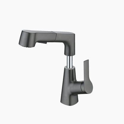 Adjustable Bathroom Shower Head with Retractable Hand Spray