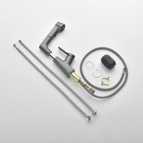 Adjustable Bathroom Shower Head with Retractable Hand Spray
