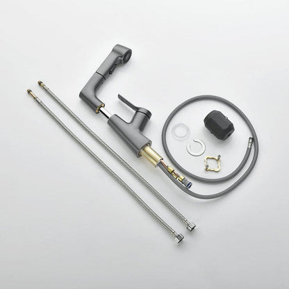Adjustable Bathroom Shower Head with Retractable Hand Spray