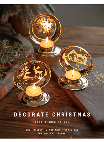 Metallic LED Holiday Lantern Decoration