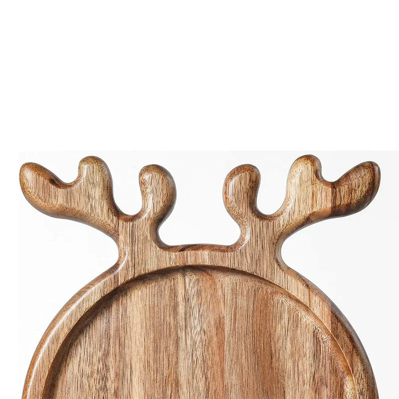 Rustic Wooden Holiday Serving Platter - Yeezlab