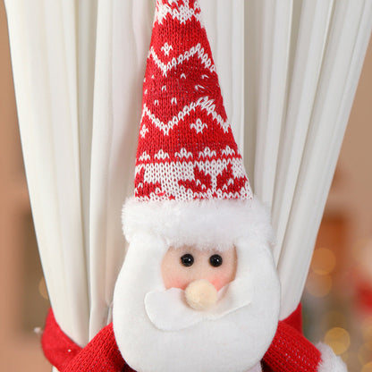 Cozy Christmas Santa Figure Curtain Tieback