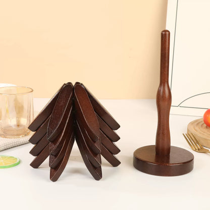 Heat Resistant Wood Christmas Tree Coaster
