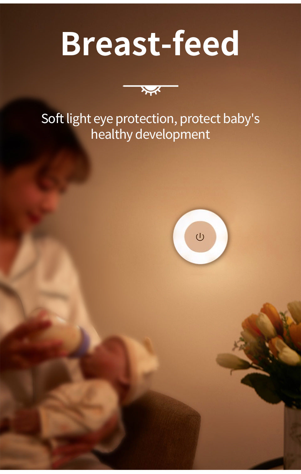 Automatic Dimmable LED Bedside Nightlight