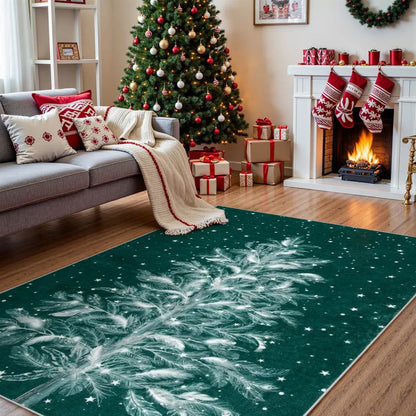 Luxury Christmas Rug - Plush Non-Slip Living Room Mat - Yeezlab