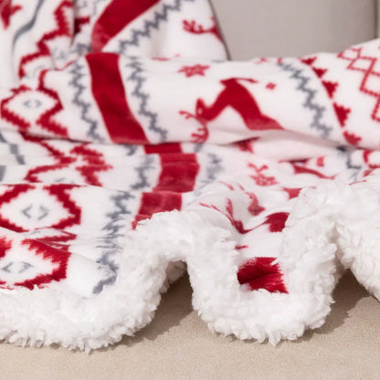 Plush Winter Fleece Throw Blanket