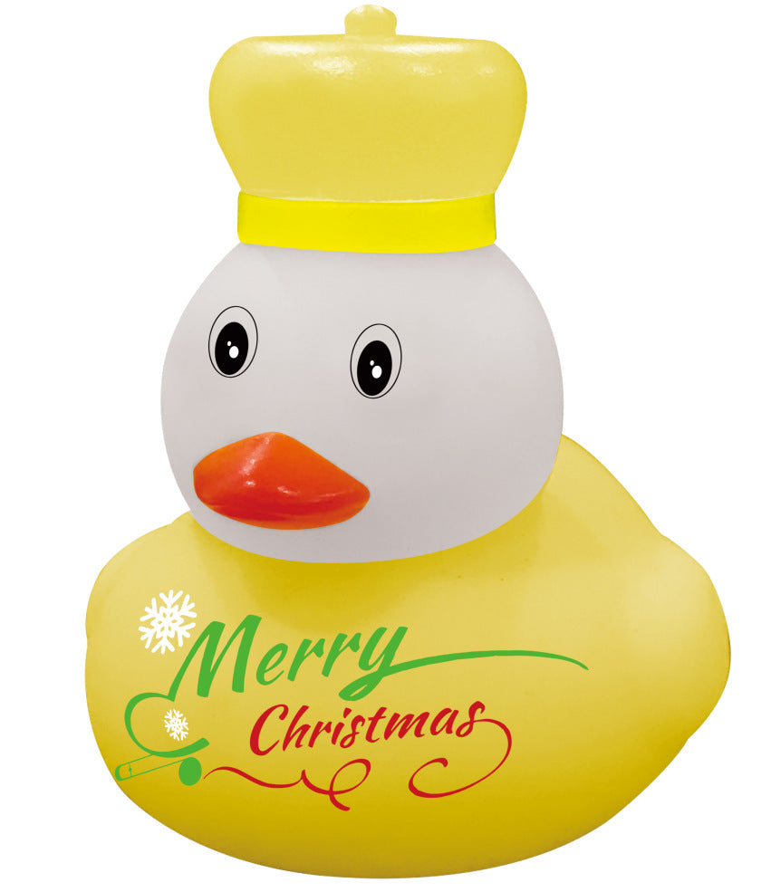 Fun Plush Squeaky Christmas Duck Toy