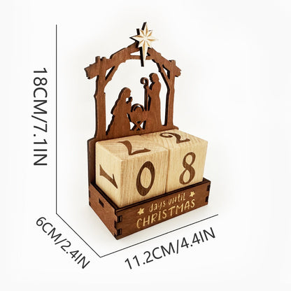 Handmade Wooden Holiday Countdown Calendar