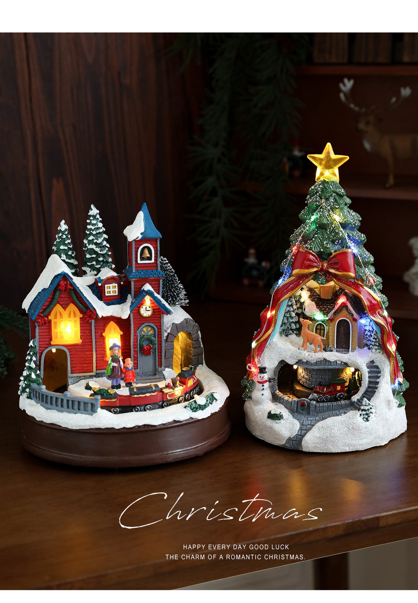 Sparkling LED Musical Christmas Gift Box