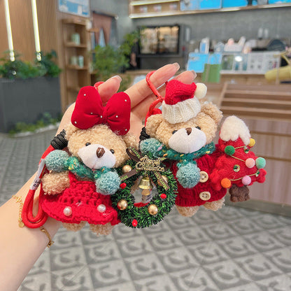 Adorable Teddy Bear Soft Keychain Accessory
