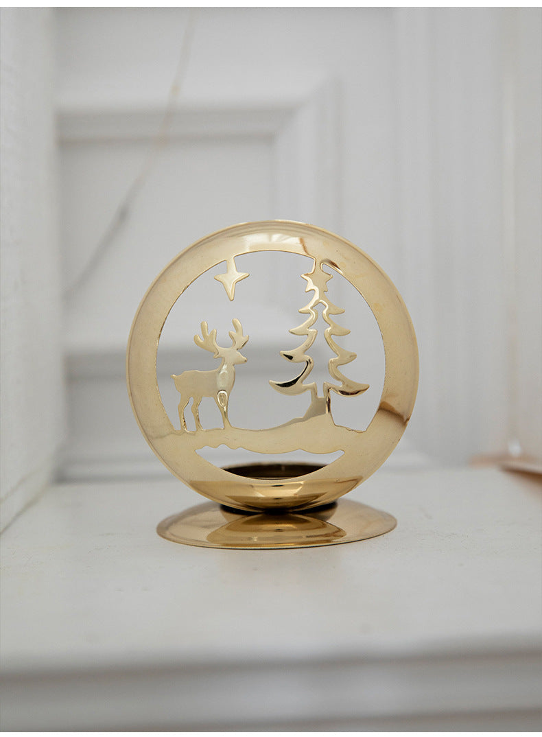 Metallic LED Holiday Lantern Decoration