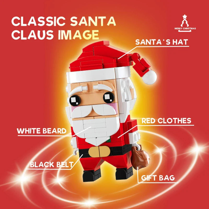 Fun Holiday Lego Style Building Blocks Toy