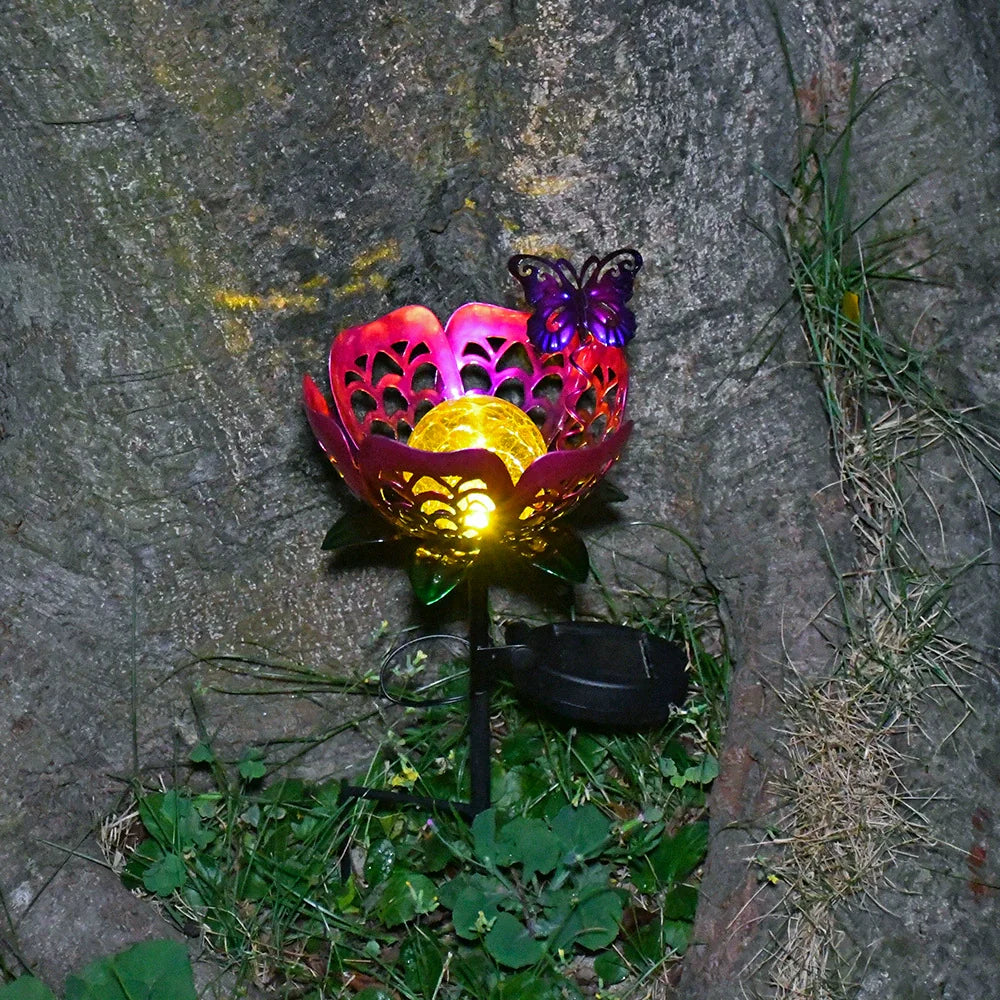 Outdoor Solar Powered Garden Sunflower Lamp