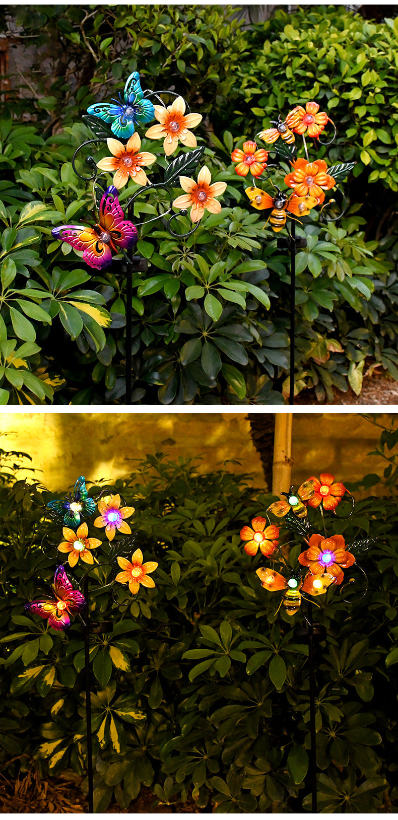 Colorful Outdoor Solar Powered Garden Light